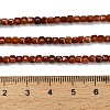 Natural Orange Garnet Beads Strands G-C262-C09-3mm-5