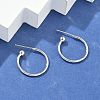 Brass Stud Earrings EJEW-L245-001P-3
