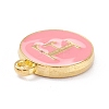 Golden Plated Alloy Enamel Charms ENAM-Q437-14F-2