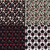 24Pcs 12 Styles Gothic Scrapbook Paper Pads PW-WG77A30-01-2