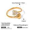 304 Stainless Steel Cubic Zirconia Finger Rings FS-WG9EDCA-08-1