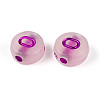 Luminous Frosted Acrylic Beads FACR-T008-02O-2