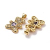 Brass Micro Pave Cubic Zirconia Pendants KK-K258-24C-G-RS-2