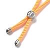 Twisted Nylon Cord Silder Bracelets DIY-B066-03P-32-2