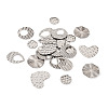 24Pcs 6 Style 304 & 201 Stainless Steel Pendants STAS-TA0004-79-12