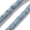 Natural Lava Rock Dyed Beads Strands G-K375-G01-01-1