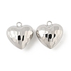 Heart Brass Pendants KK-M327-02C-P-1