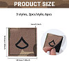 6Pcs 3 Styles Polyester Epaulette Camouflage PATC-FH0001-27B-2