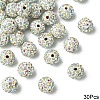 30Pcs Polymer Clay Rhinestone Beads RB-YW0001-26A-1