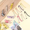11Pcs 11 Colors Alloy Bookmarks AJEW-SZ0002-53-6