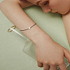 1Pc Adjustable Waxed Cord Bracelets BJEW-LP0002-41A-1