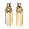 SUPERFINDINGS 2Pcs Fashionable Tassel Epaulettes FIND-FH0008-80G-1