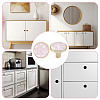 4 Bags Round Zinc Alloy Acrylic Drawer Pull Handles FIND-DR0001-85B-4