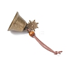 Iron Bell & Tibetan Style Alloy Sun Pendant Decorations HJEW-JM03369-4