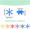 120Pcs Transparent Acrylic Beads OACR-SC0003-02B-2