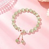Cat Eye Beads Stretch Bracelets for Women BJEW-TA00691-01-2