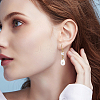 26Pcs 26 Styles Natural Shell Teardrop Charms with Golden Tone Metal Letter Slices SHEL-SC0001-93-7