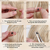500Pcs Silicone Hair Coil Cuffs OHAR-SP0001-14B-3