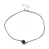 Natural Lava Rock Beaded Necklaces NJEW-JN03099-05-1