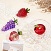 4Pcs 4 Styles Handmade Lampwork Fruits Display Decorations DJEW-DR0001-16-3