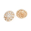 1-Hole Alloy Rhinestone Shank Buttons FIND-XCP0003-53-2
