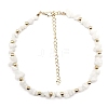 Natural White Jade Chip Beaaded Necklaces PW-WG62153-13-1