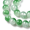 Crackle Baking Painted Imitation Jade Glass Beads Strands DGLA-T003-10mm-07-2