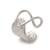 Non-Tarnish 304 Stainless Steel Open Cuff Ring RJEW-C068-12P-1