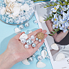 140Pcs 3 Styles ABS Plastic Imitation Pearl Round Beads KY-SP0001-64-4