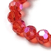 Electroplate Transparent Glass Beads Strands LS-EGLA-A035-T8mm-L01-3
