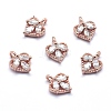 Eco-Friendly Brass Charms KK-P155-34RG-02-NR-1
