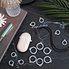 Gorgecraft 60Pcs 2 Style Silicone Pendant SIL-GF0001-43D-4