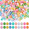 300Pcs 10 Colors Opaque Acrylic Beads SACR-SP0001-53B-1
