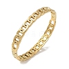 304 Stainless Steel Oval Ring Link Chain Hinged Cuff Bangles SA-CBAB92B-08G-2