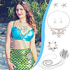 Ocean Theme Jewelry Sets SJEW-GA0001-05-6