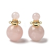 Natural Rose Quartz Perfume Bottle Pendants GG-CBA7610-02G-03-1