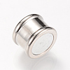 Brass Magnetic Clasps with Glue-in Ends KK-R052-22P-2
