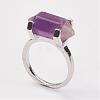 Natural Amethyst Finger Rings RJEW-P121-A02-2