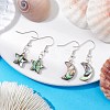 Natural Abalone Shell/Paua Shell Dangle Earring EJEW-JE05915-2
