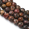 Natural Leopard Skin Jasper Beads Strands G-J358-05-6mm-4