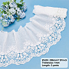 BENECREAT Cotton Lace Embroidery Flower Fabric DIY-BC0006-75B-2