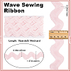 10 Yard Polyester Wavy Fringe Trim Ribbon SRIB-GF0001-38G-2