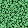 Frosted Opaque 6/0 Glass Seed Beads SEED-R029-4mm-A10-1