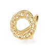 Brass Micro Pave Cubic Zirconia Cuff Rings for Women RJEW-F186-04G-2