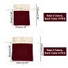   24Pcs 6 Style Rectangle Velvet Jewelry Pouches Bags TP-PH0001-11-4