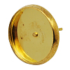 Brass Stud Earring Settings LS-IFIN-Q006-G-2