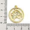 Brass Micro Pave Cubic Zirconia Pendants KK-K354-08I-G-3