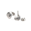 304 Stainless Steel Stud Earring Findings STAS-K254-04P-2
