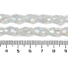 Opaque Solid Color Electroplate Glass Beads Strands EGLA-N013-J6mm-B02-4