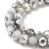 Electroplate Glass Beads Strands EGLA-P048-B05-3